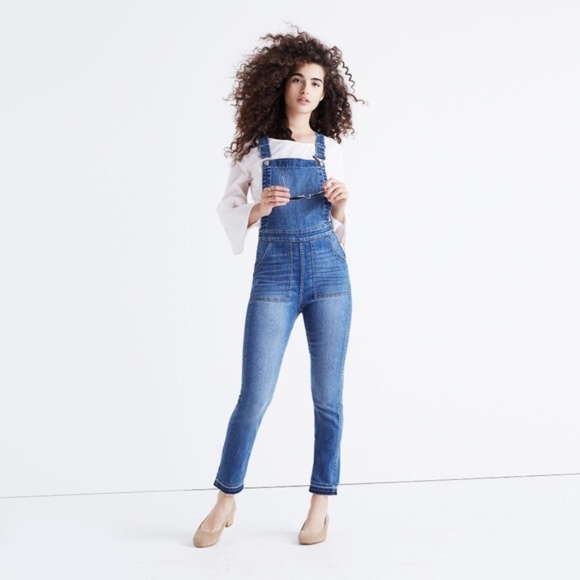 Madewell Denim - Madewell Skinny Overalls In Drop Hem Edition